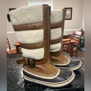 SOREL Helen of Tundra II brown waterproof leather winter  Snow Boot size 7